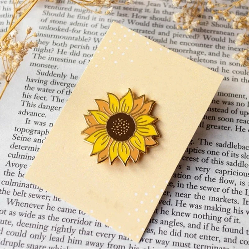 Charming Sunflower Enamel Pin