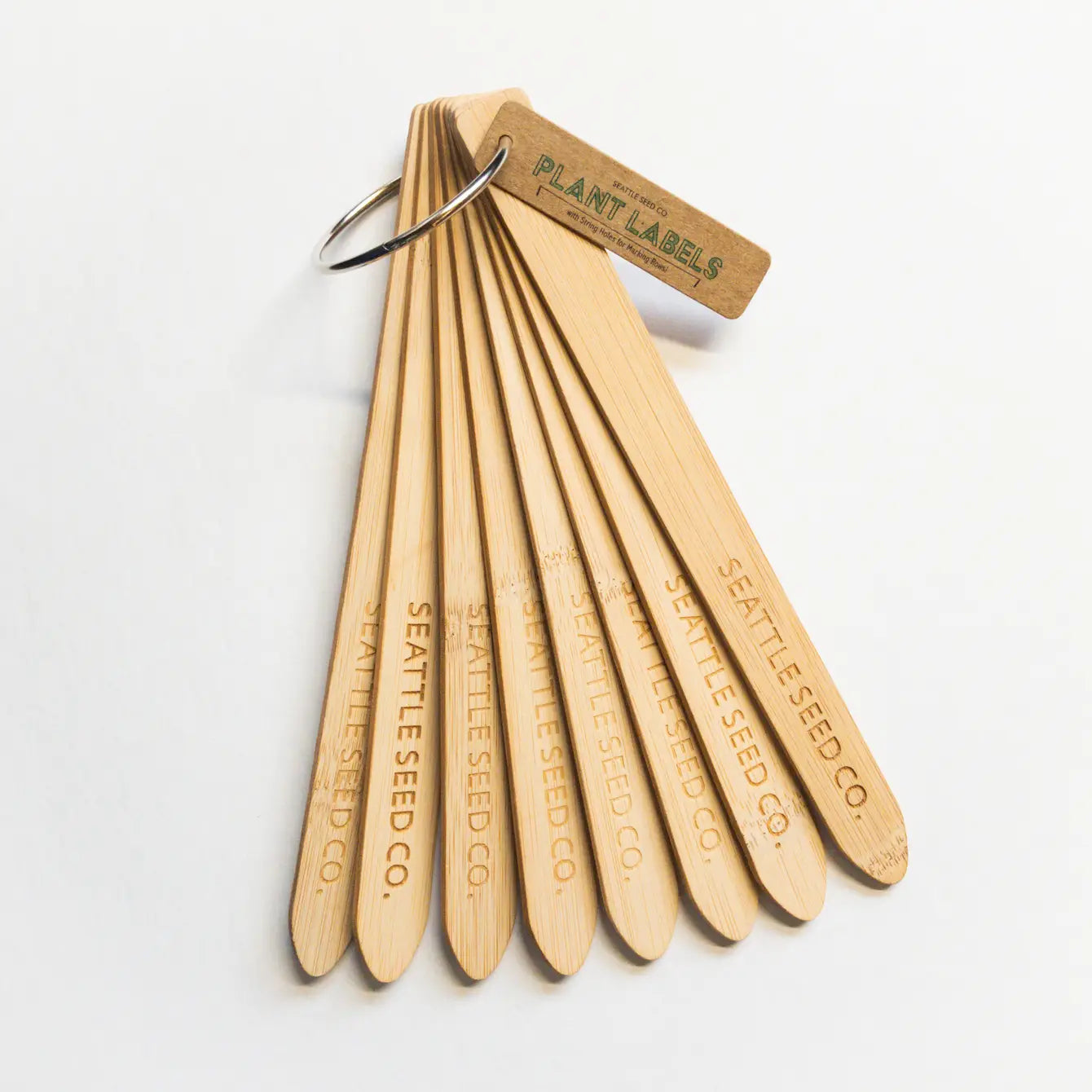 Wooden Plant Identification Labels Bamboo and Eco-friendly